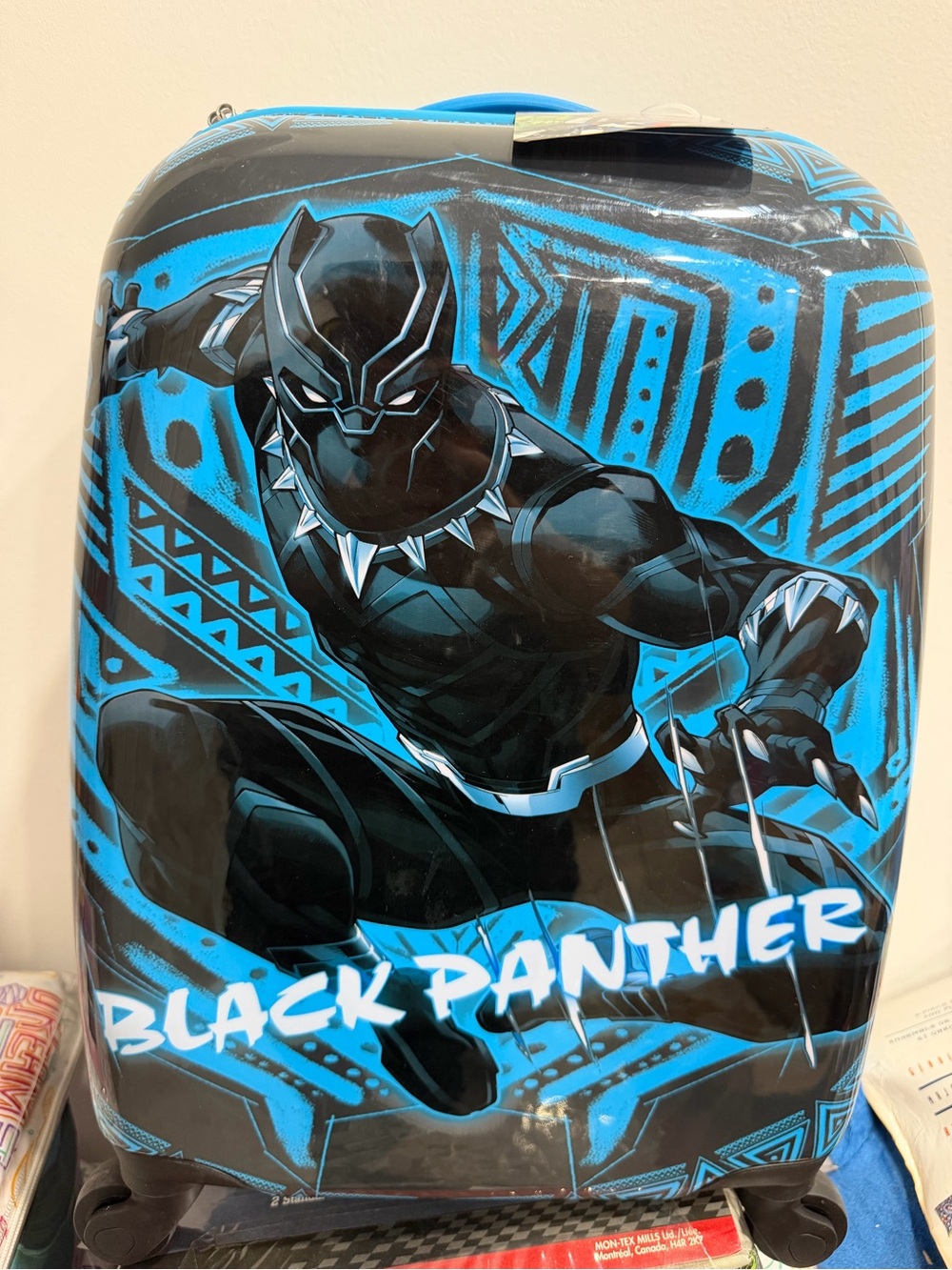 Marvel Black Panther Kids Hardside Luggage - Black and Blue